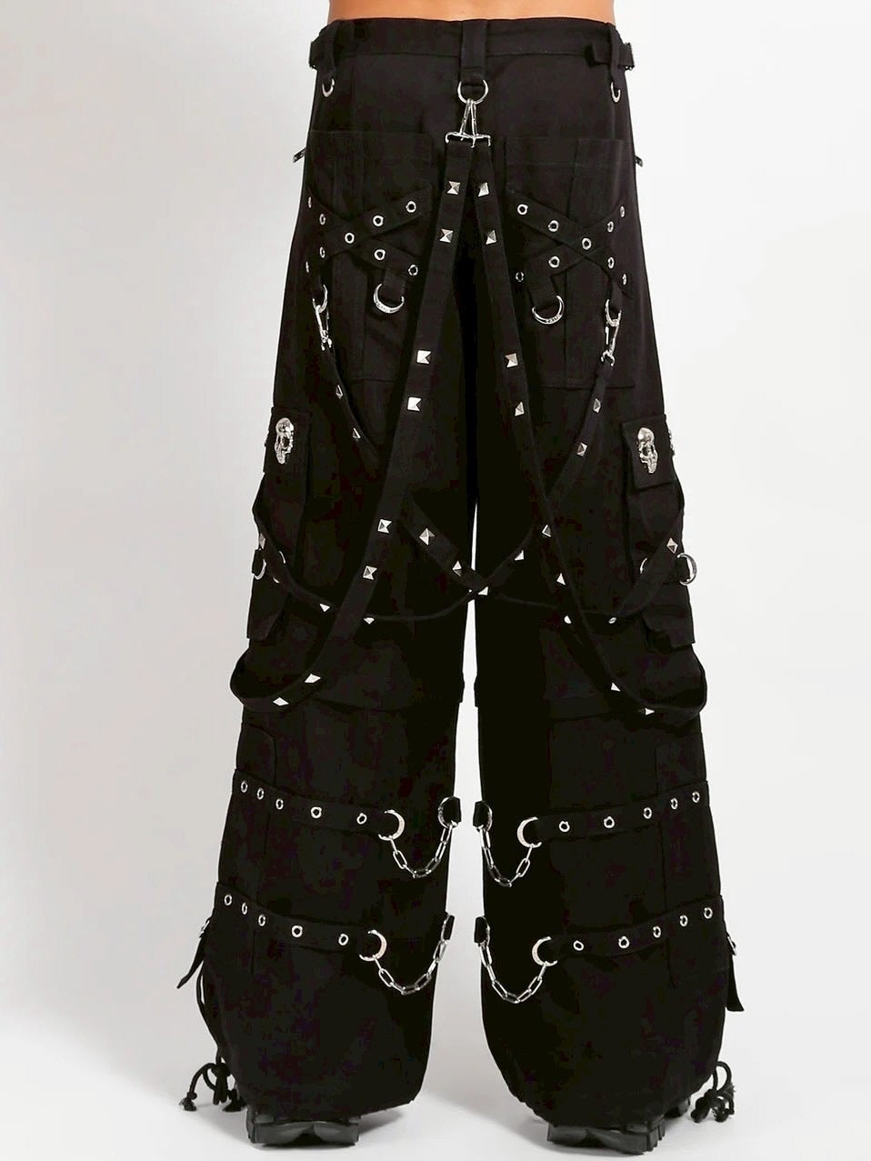 【TRIPP nyc】SKULL STUD DENIM DARK STREET PANT[BD3691M] / 【トリップ ニューヨーク 】ボンテージスカルスタッズデニムパンツ