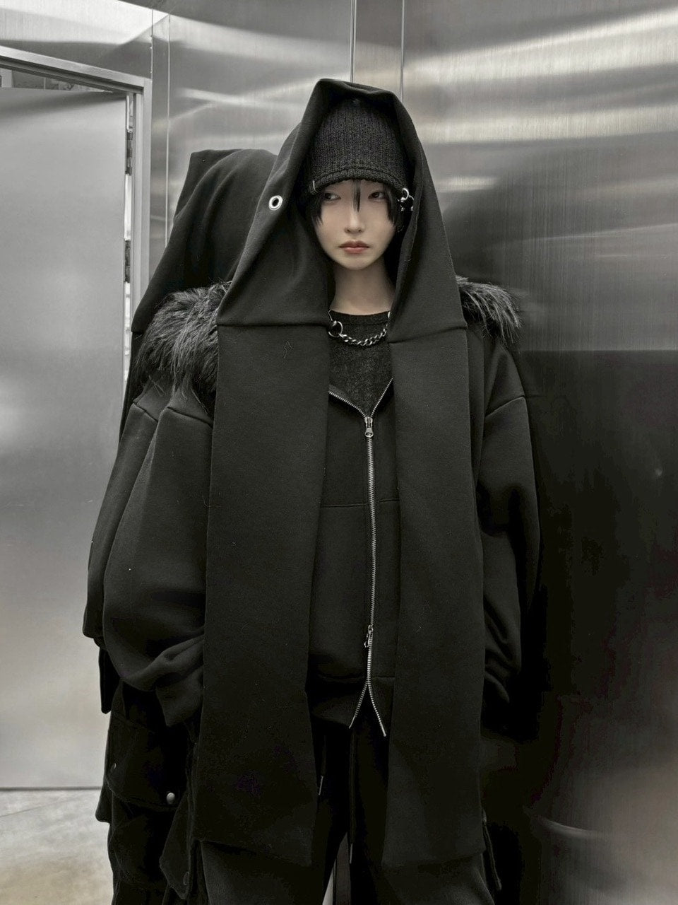 受注制【nmtc +】sweat eyelet balaclava