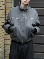 東京店WEB限定受注制【Chikashitsu +】biker short jacket / 【チカシツプラス】バイカーショートジャケット (3color)