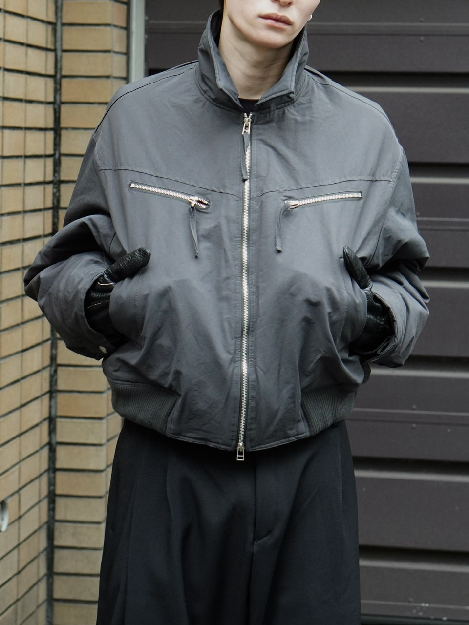 東京店WEB限定受注制【Chikashitsu +】biker short jacket / 【チカシツプラス】バイカーショートジャケット (3color)