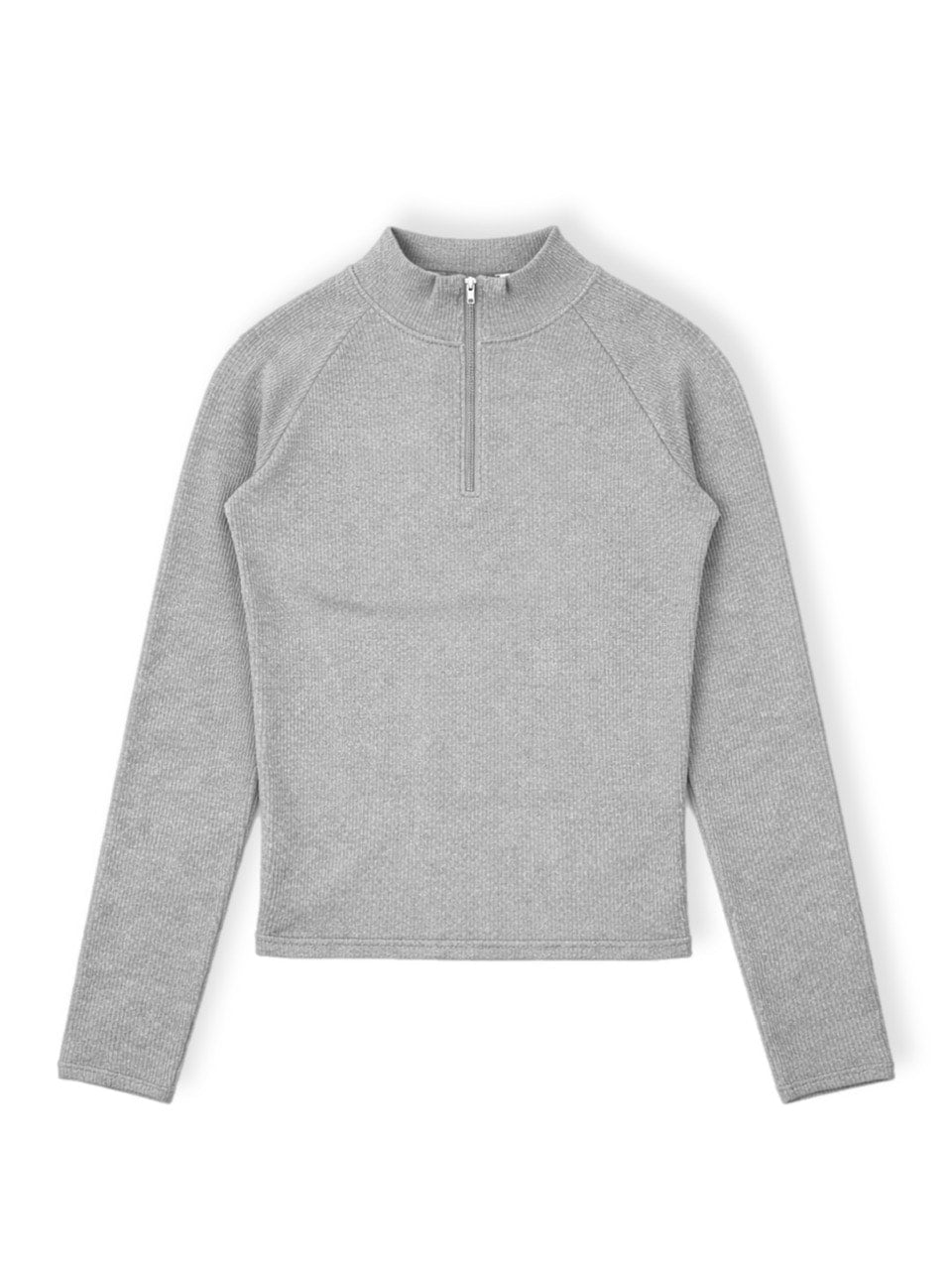 大阪店WEB限定受注制【Chikashitsu＋】mockneck zip long sleeve / 【チカシツプラス】モックネックジップ長袖Tシャツ (3color)