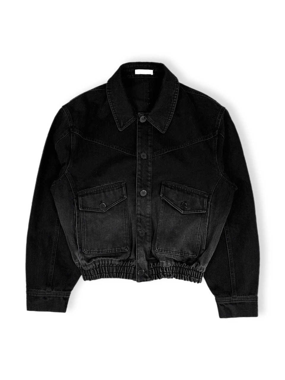 別注ジャケット黒るーくす様 洗える】セレモニーダブルクロス クルーカラー ジャケット （ノー