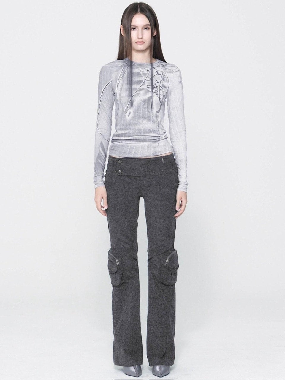 【bonnae】Chi-e graphic top