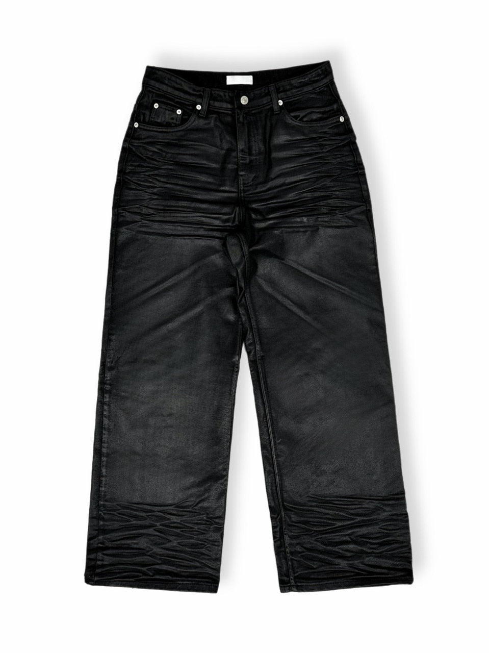 大阪店WEB限定受注制【Chikashitsu +】emboss coating denim pants