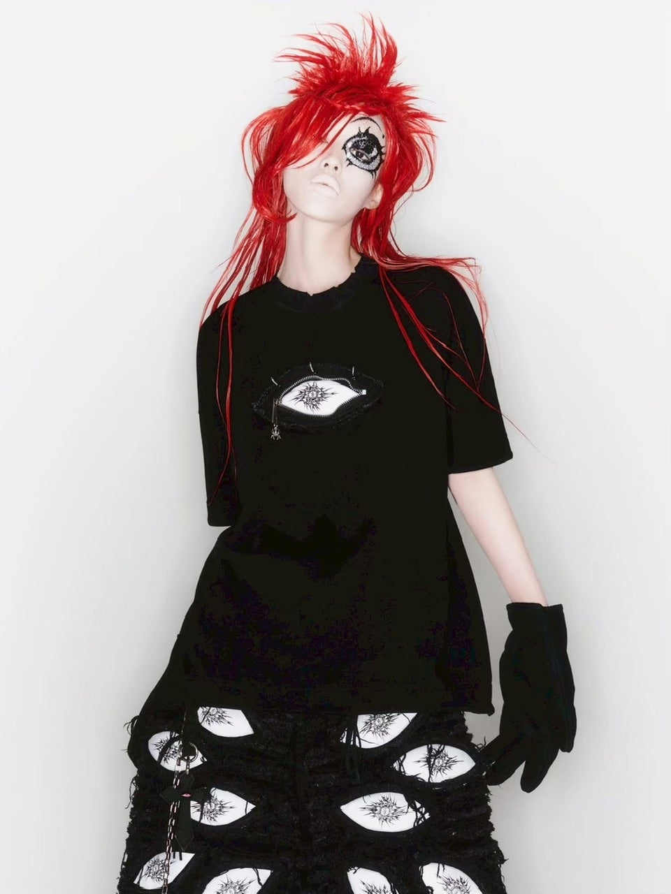 2/28 20:00発売【UNIZ】Monster Zip Eye T-Shirt / 【ユニズ】ジップアイ半袖Tシャツ