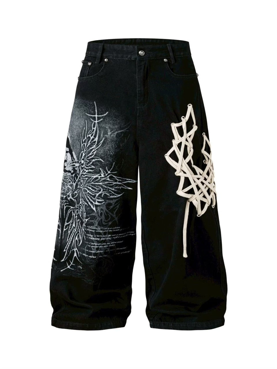 2/28 20:00発売【UNIZ】UNIZ Sigil Pants / 【ユニズ】グラフィックデニムパンツ