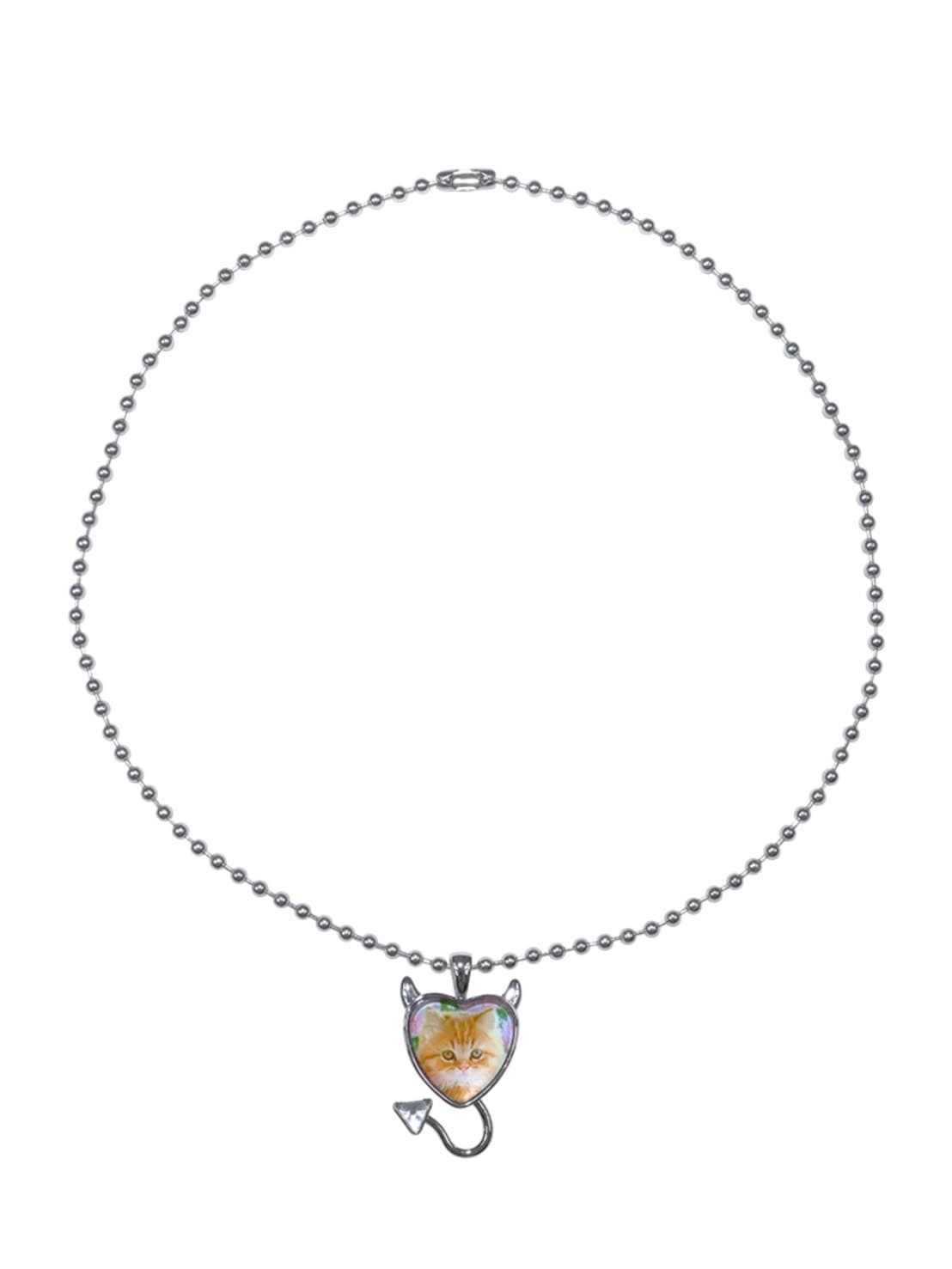 【HURJABOYACC】DEVIL HEART CHAIN NECKLACE CAT
