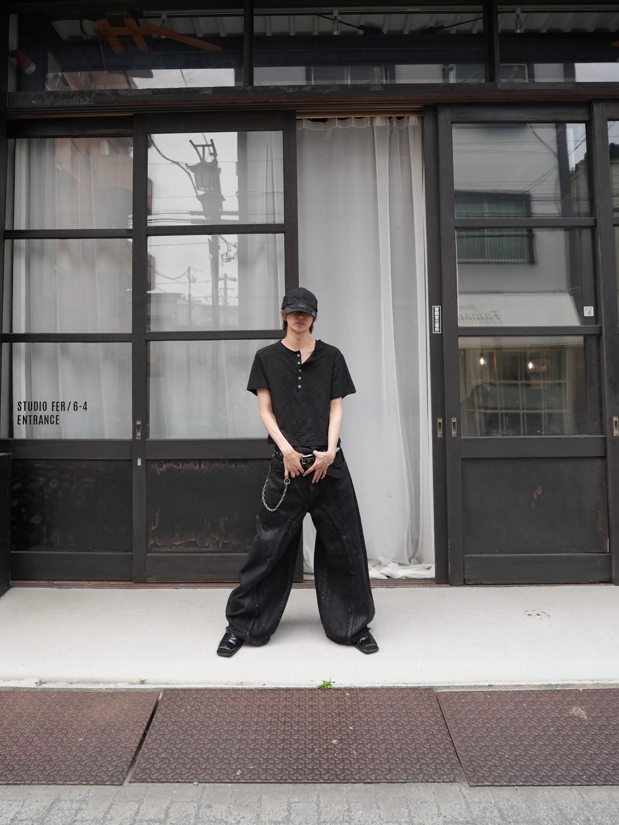 CHIKASHITSU PLUS HIGH】Washed coating denim pants – PRESSING WEB SHOP
