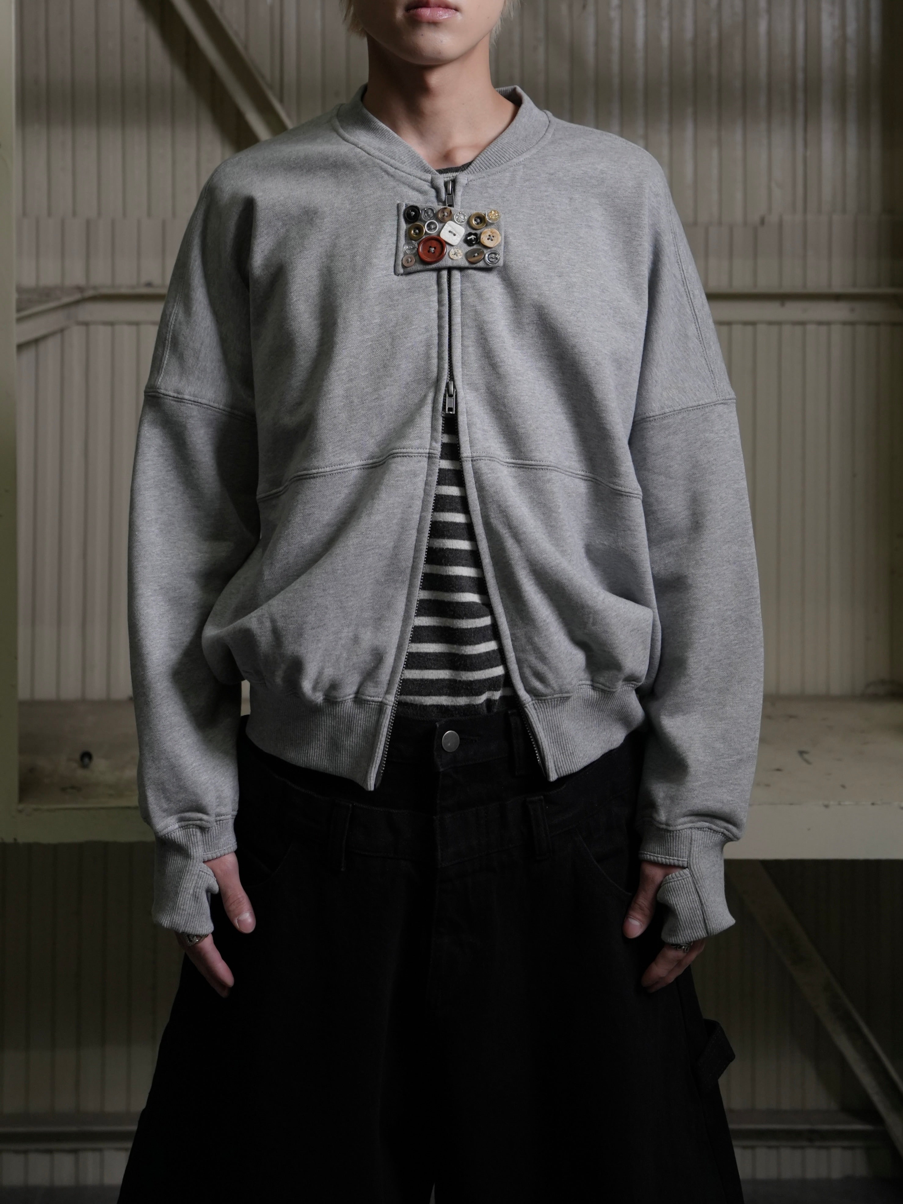 【Lee fi Ne】Multi Button Zip-Up Jacket