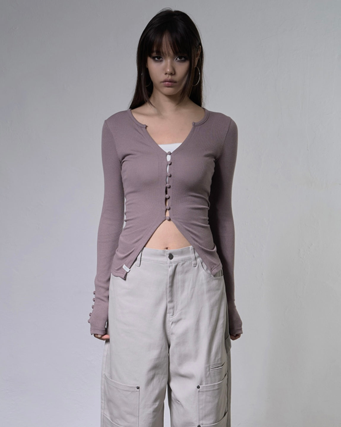 【FANCY CLUB】KEYHOLE HOOK CARDIGAN