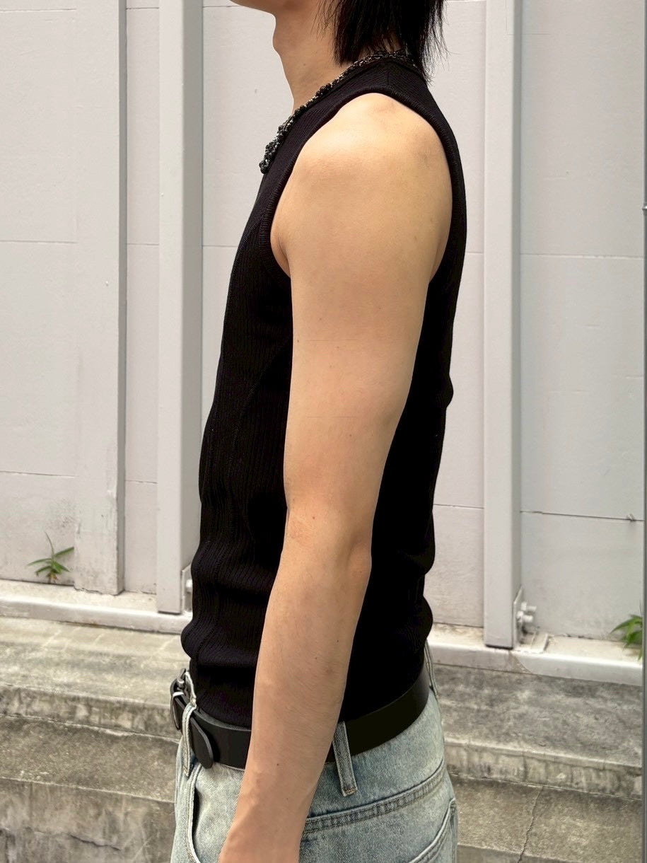 受注制【nmtc+】tight tank top (3color)