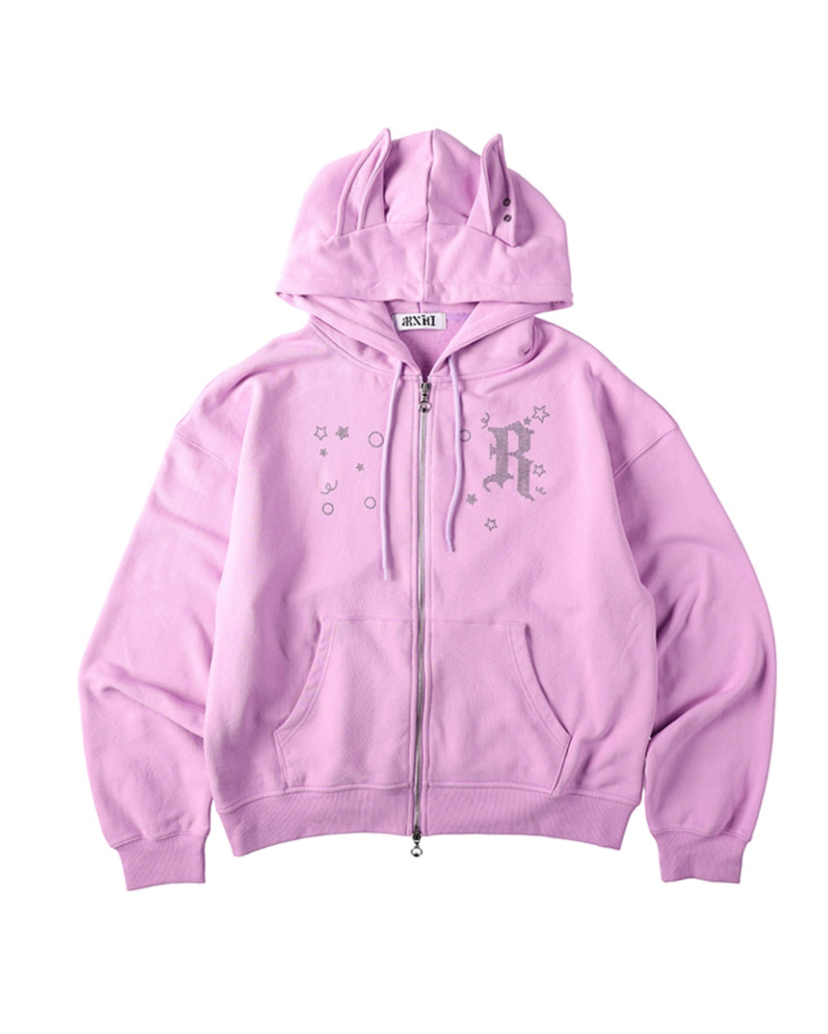 【runningHIGH】EAR ZIP UP HOODIE