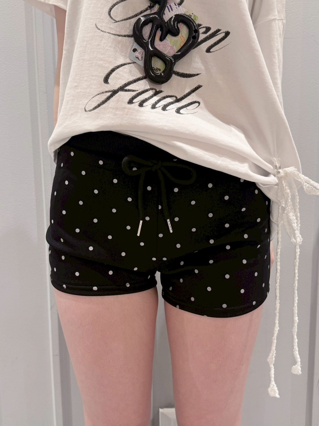 7/4 20:00発売 受注制【nmtc+】Polka Dot Banding Short Pants (3color)