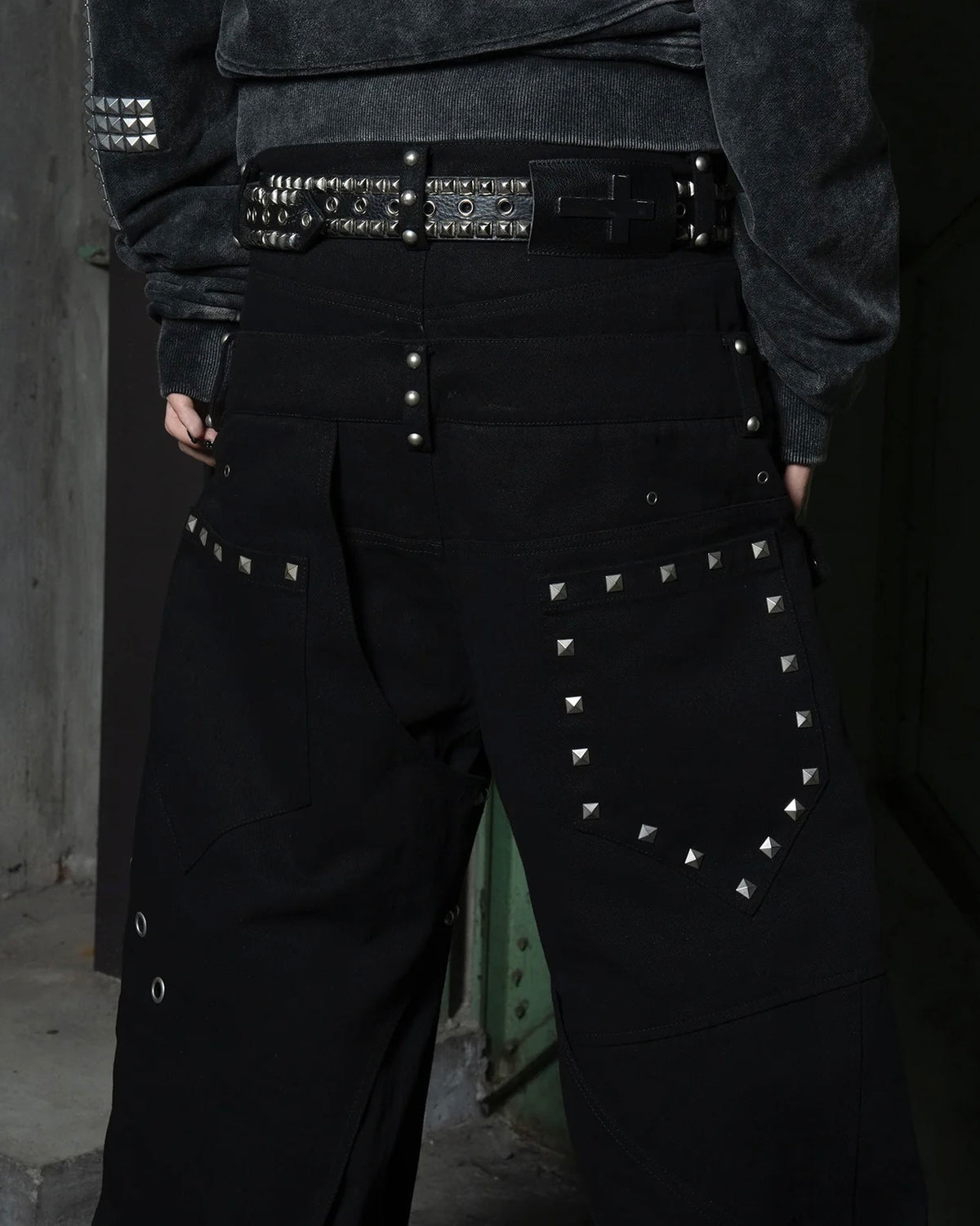 【TYPE SHADE】SAGGING STUDS W WEST DENIM