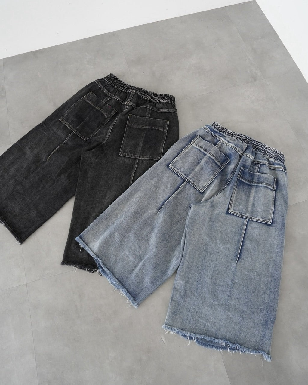 受注制【LUV CODE】max wide bermuda pants (2color)
