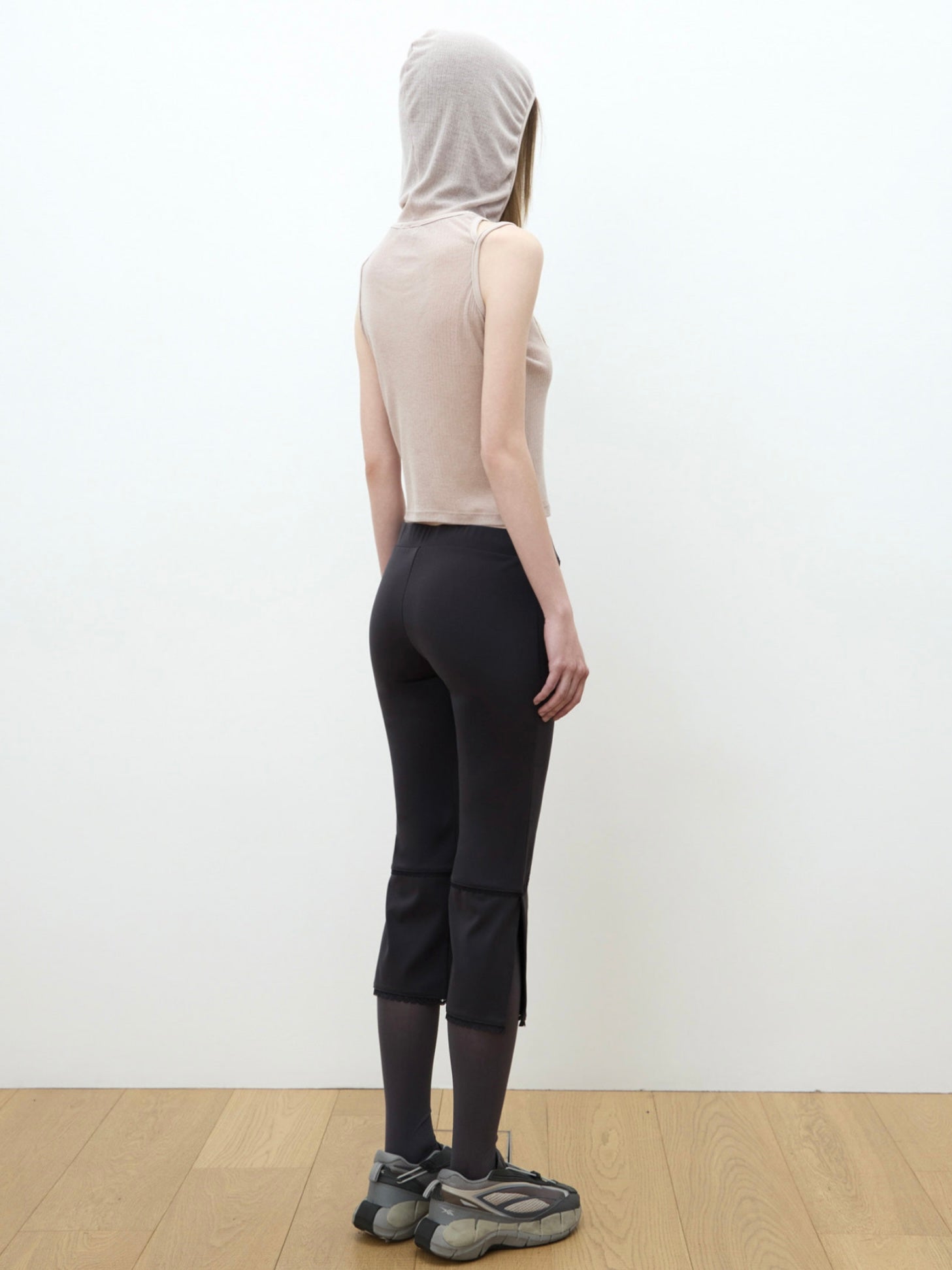 【OJOS】Rib Hood Sleeveless