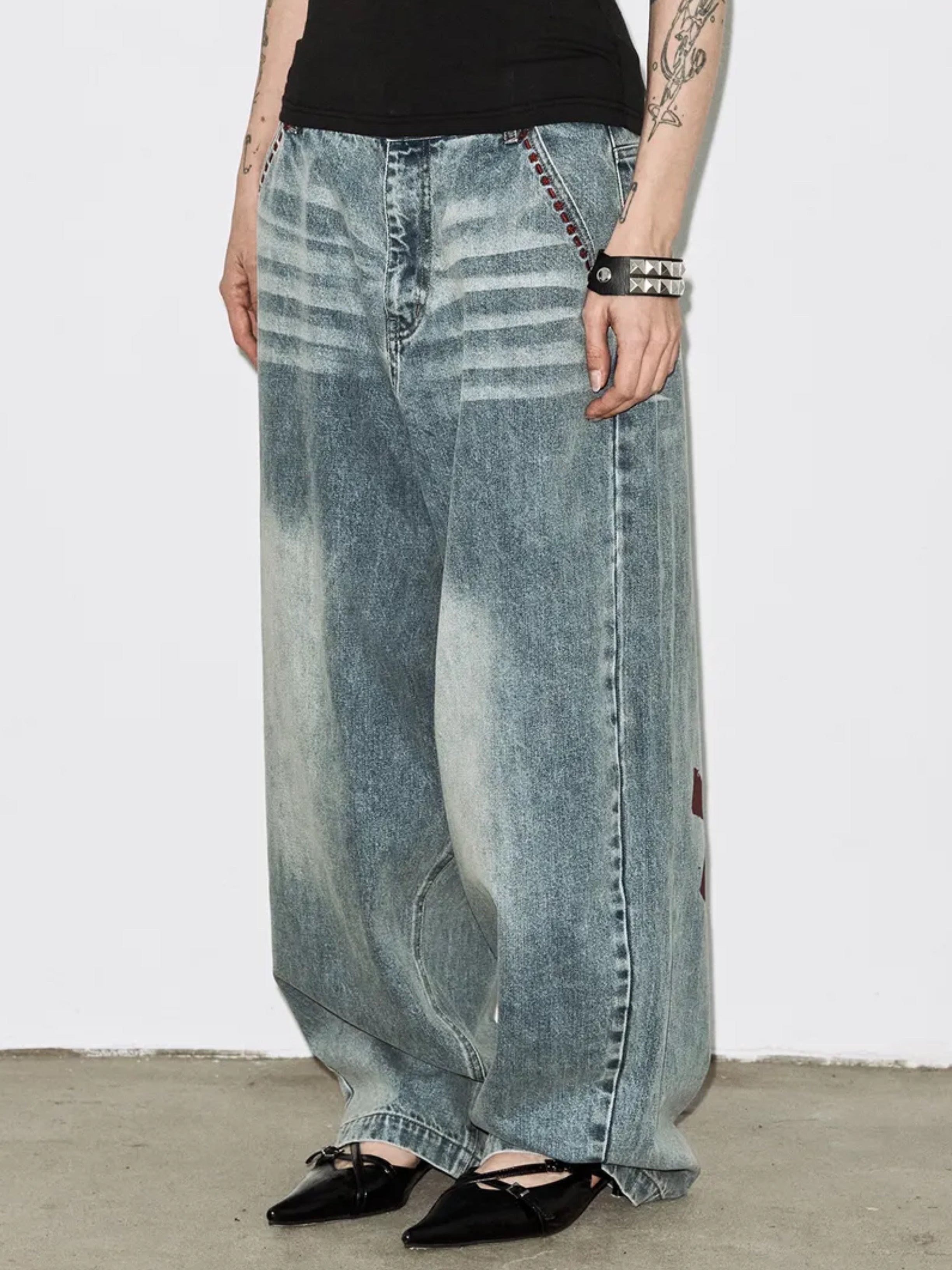 【FANCY CLUB】BAYWATCH DENIM PANTS