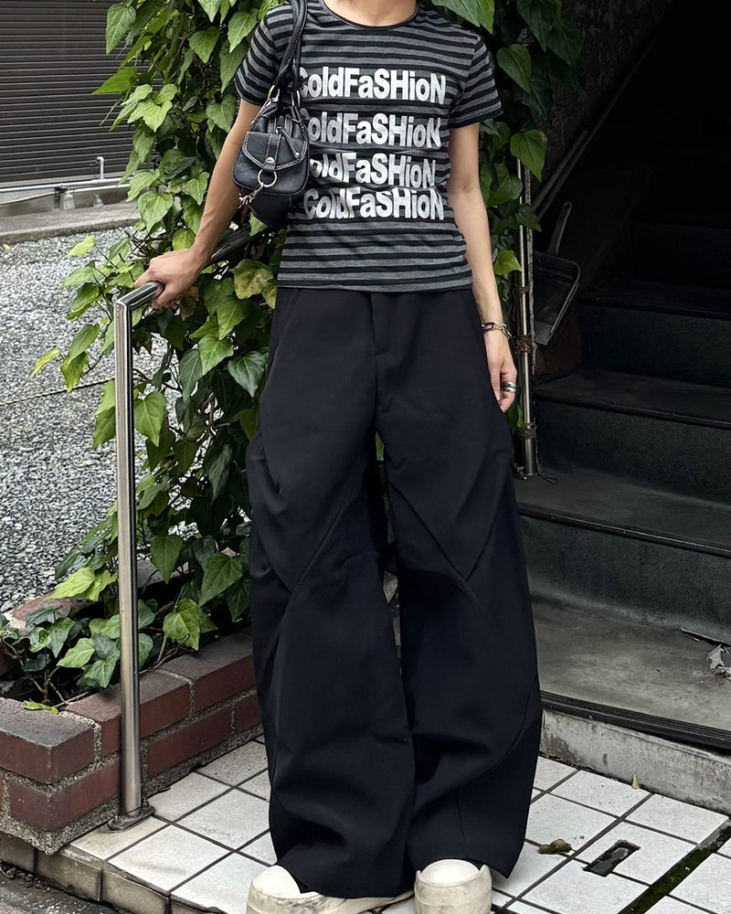 国際配送【RENOL】stripe logo tee