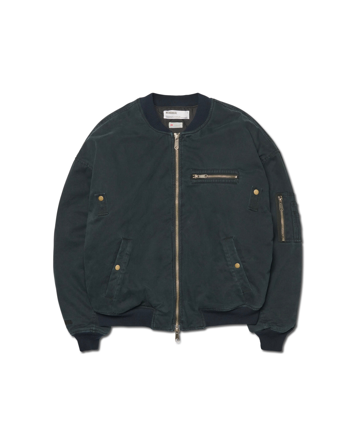 【NOMANUAL】WASHED VINTAGE MA-1 JACKET