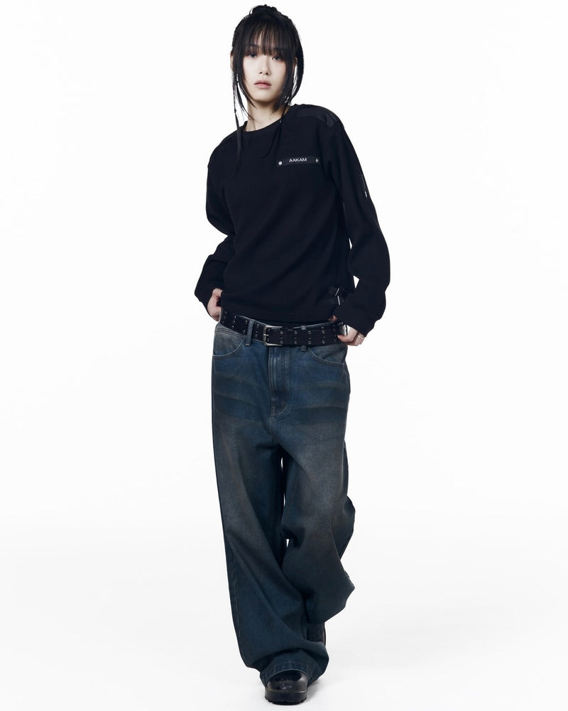 【AAKAM】Waffle Aviator Long Sleeve