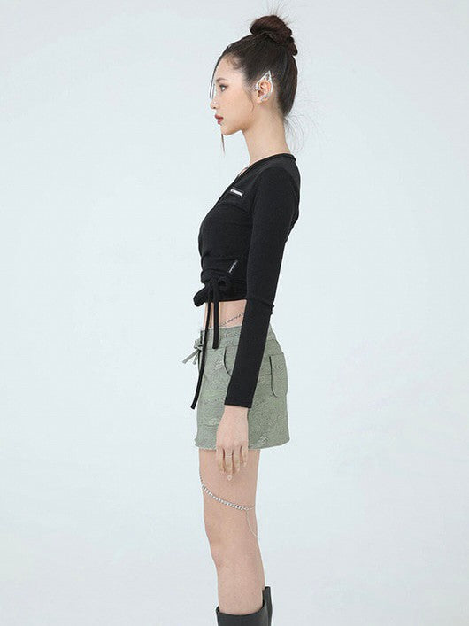 【ugly shadow】TERRY RAB CROP TOP