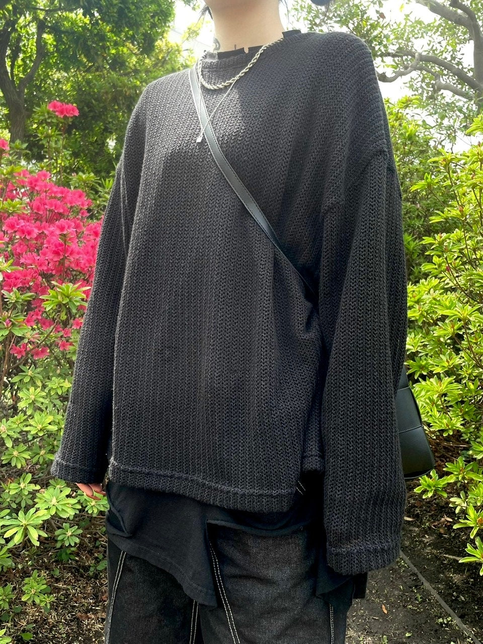 受注制【Never mind the XU】see-through knit (3color)
