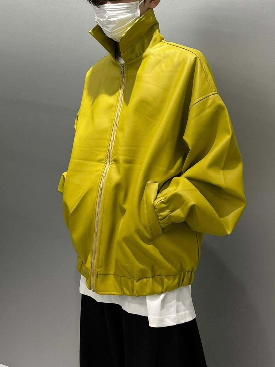 受注制【Chikashitsu +】leather blouson (3color)