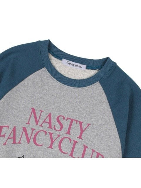 【FANCY CLUB】HELLO WORLD CROP SWEATSHIRT