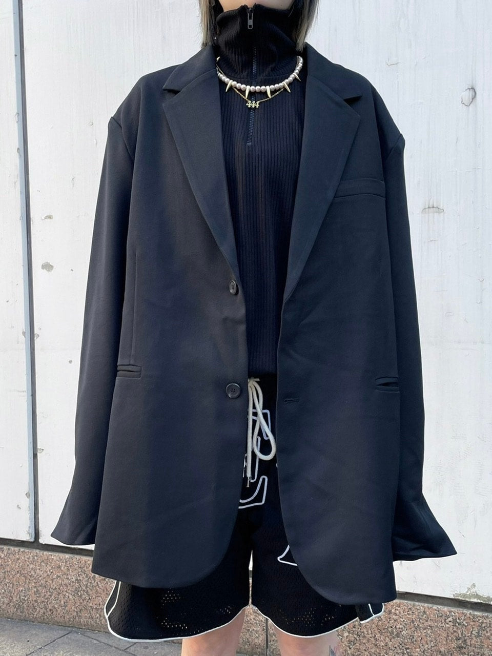 受注制【Never mind the XU】oversized jacket (2color)