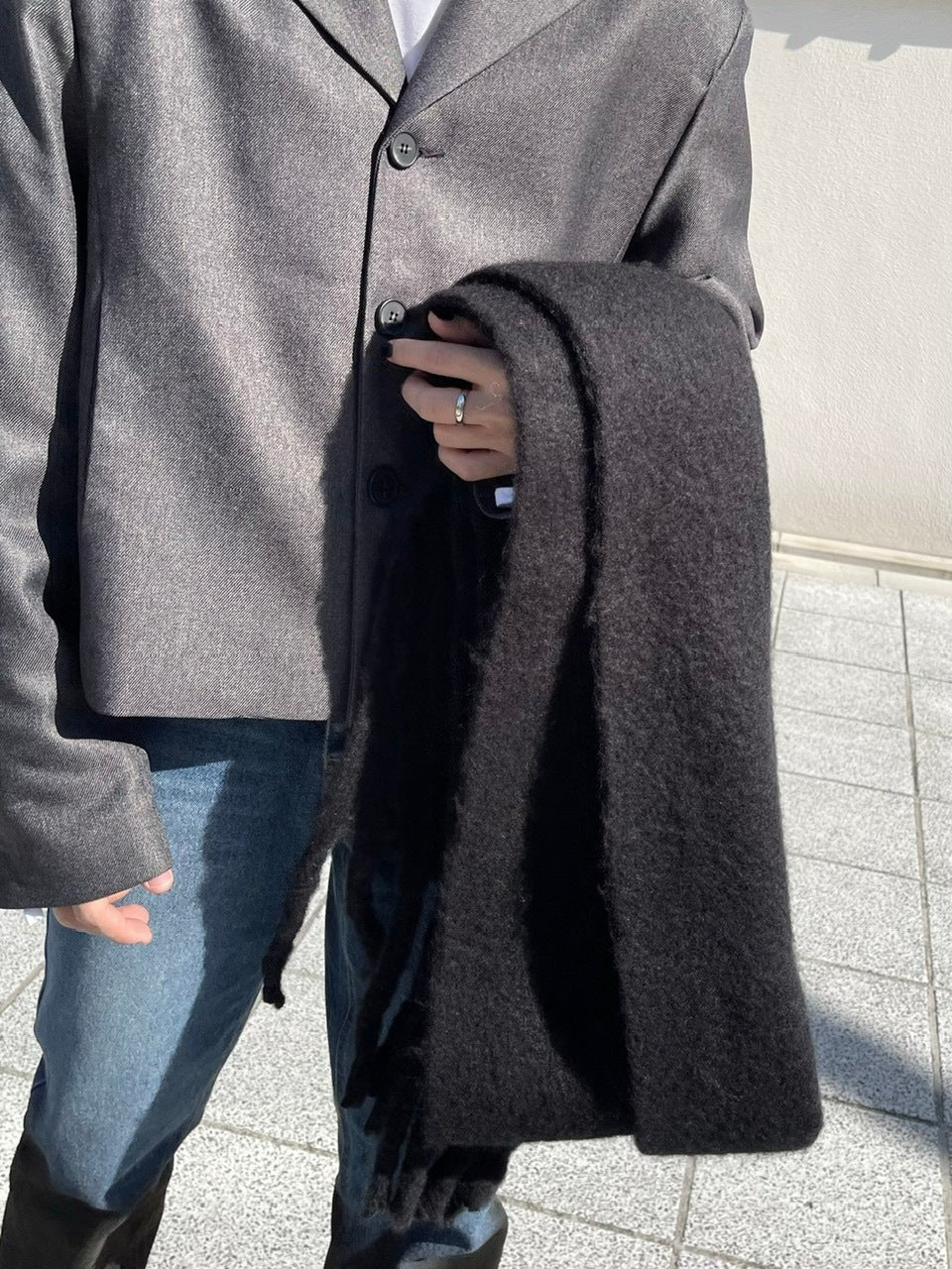 受注制【Chikashitsu +】volume color muffler (6color)