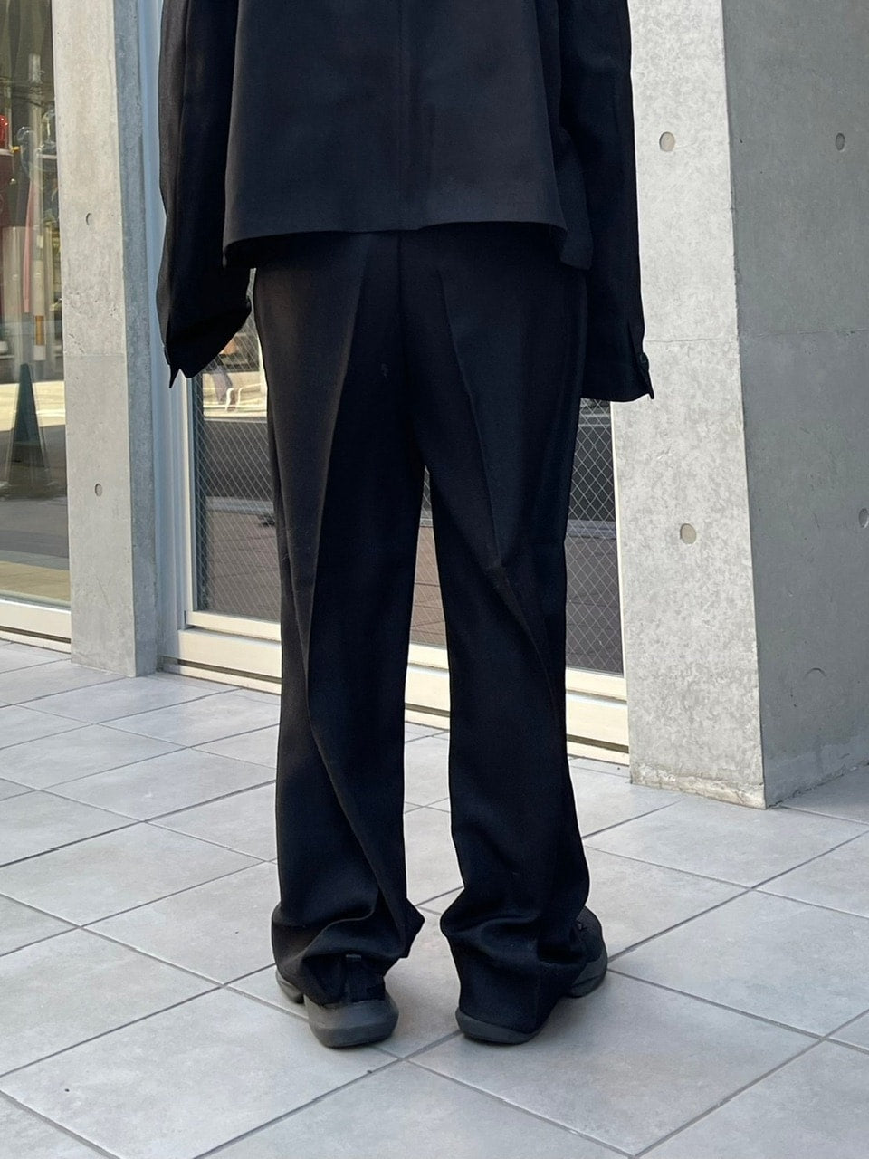 受注制【Chikashitsu +】set up tuck slacks (3color)