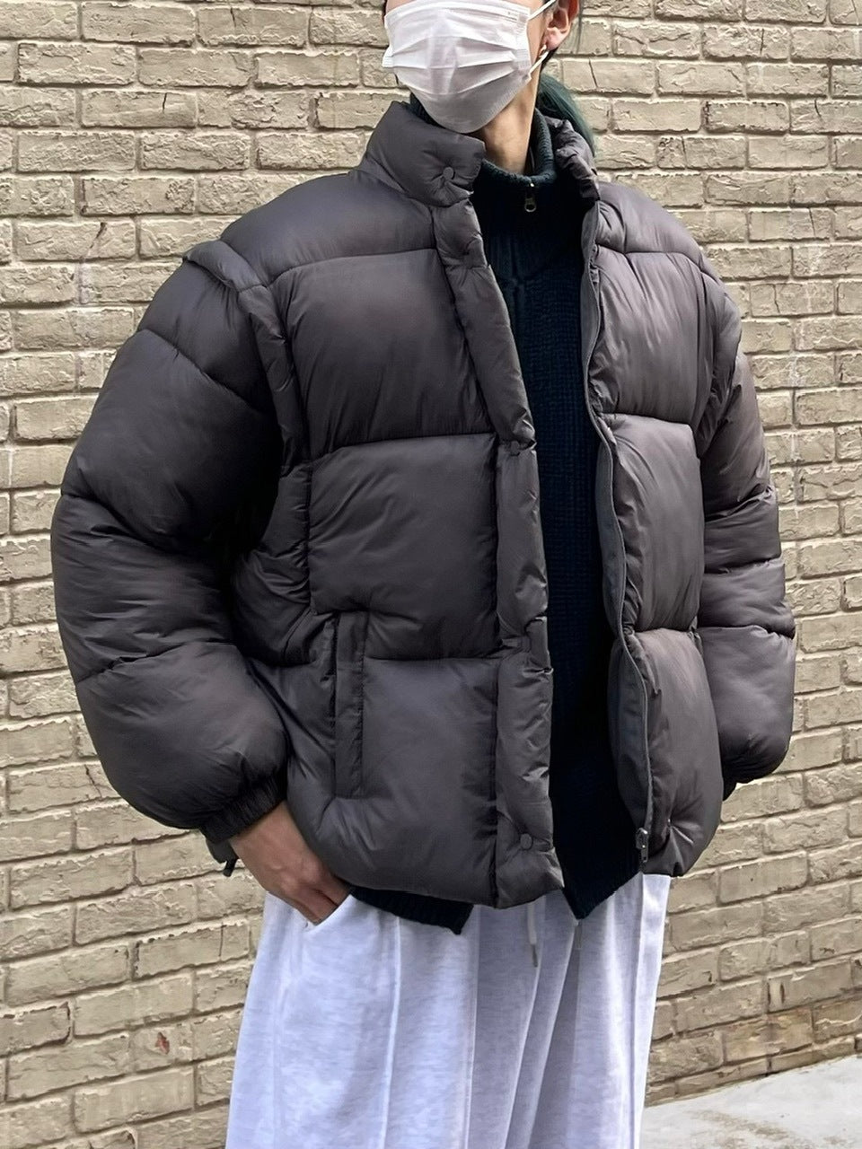 受注制【Chikashitsu +】2way padding jacket (4color)