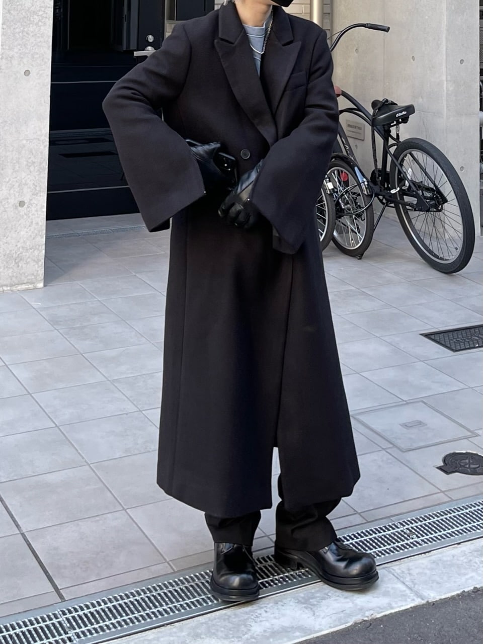 受注制【Chikashitsu +】arm zip gentleman coat (2color)