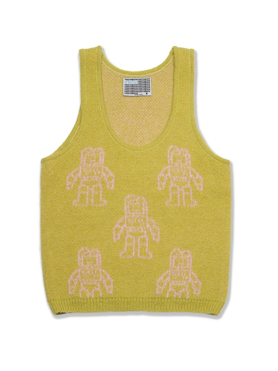 【YOUTHBATH】High-Neck Knit Top Set-up