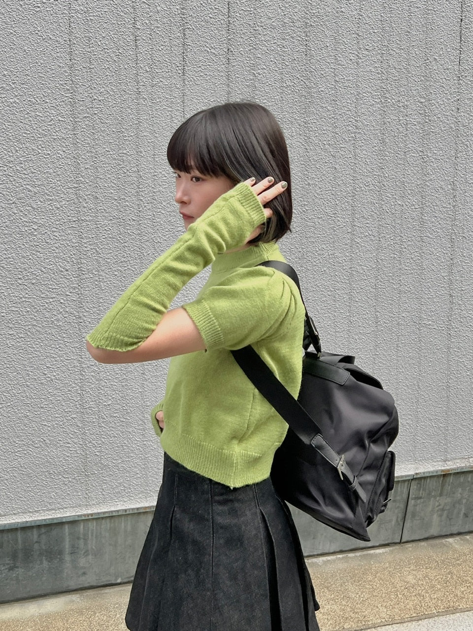 受注制【Chikashitsu +】design belt backpack