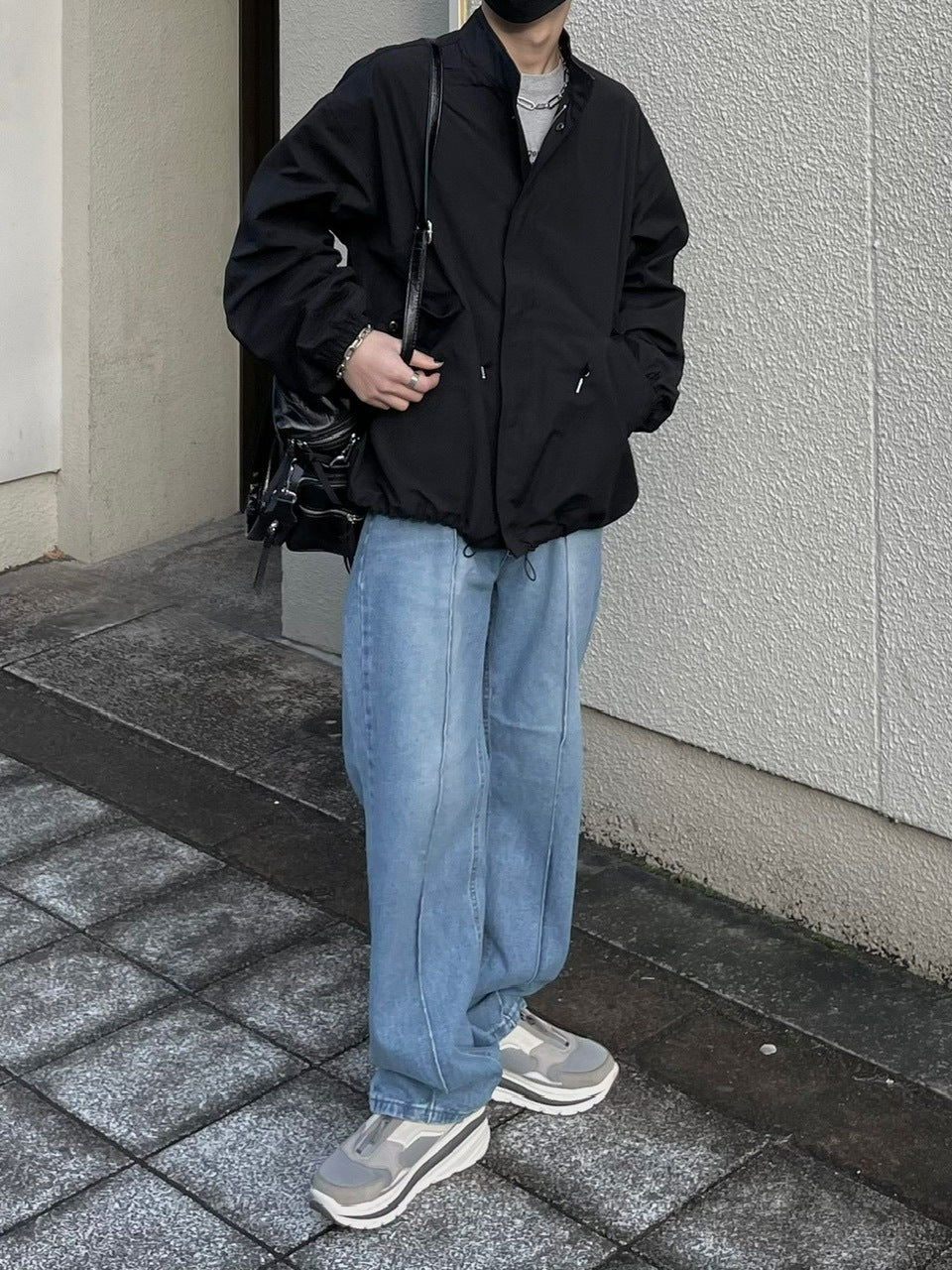 受注制【Chikashitsu +】center press denim pants 2