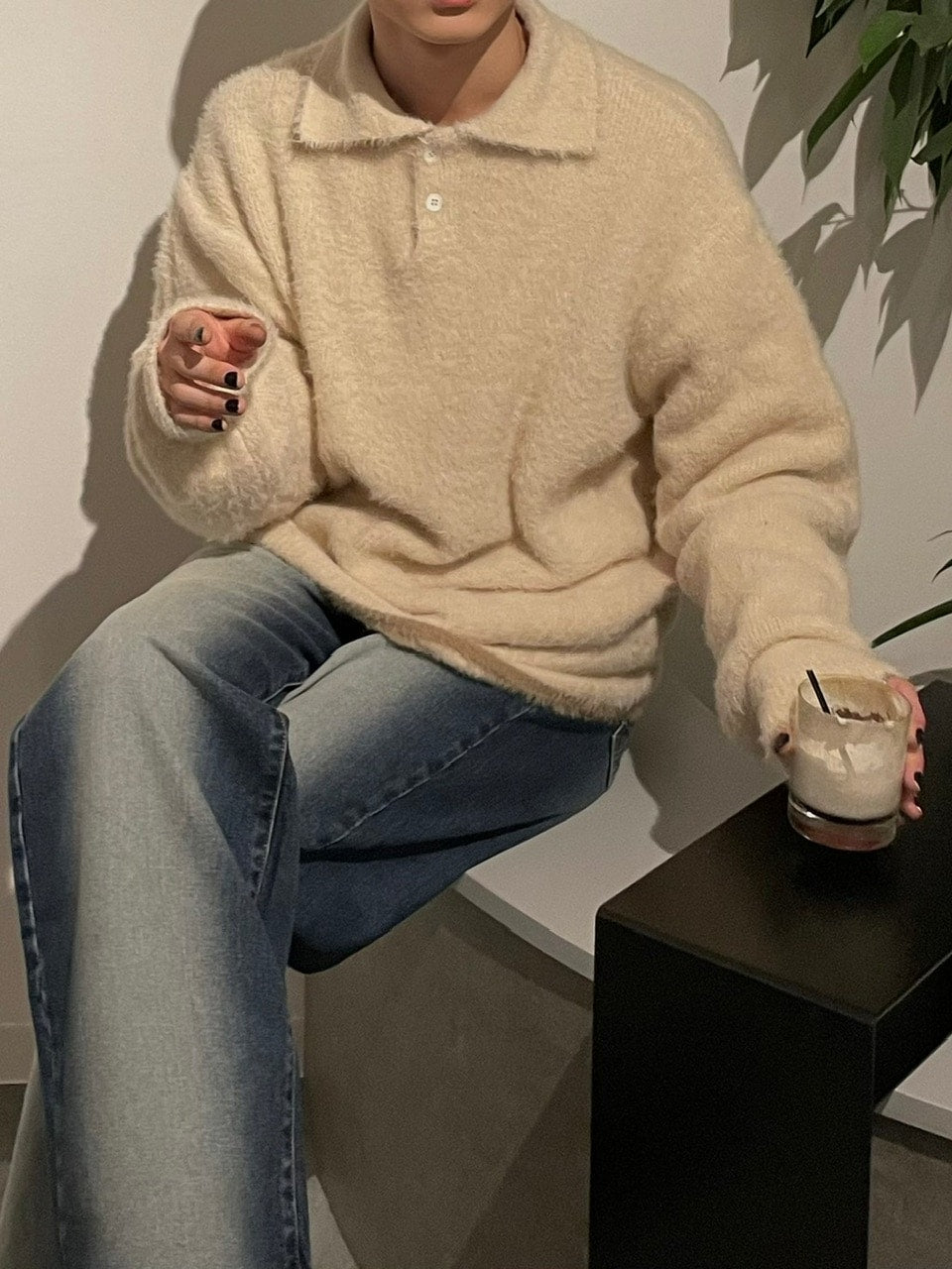 【Chikashitsu +】vintage wash denim pants (2color) / 【チカシツプラス】ヴィンテージウォッシュデニムパンツ