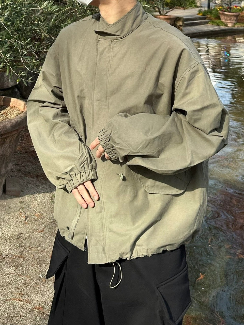 受注制【Chikashitsu +】cotton blouson(3color) / 【チカシツプラス】コットンジャケット
