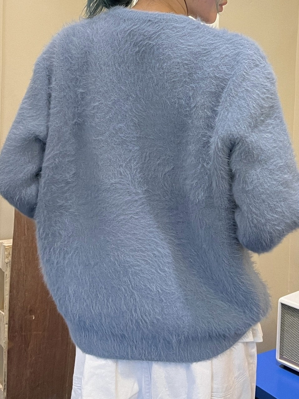 受注制【Chikashitsu +】hairy knit (2color)