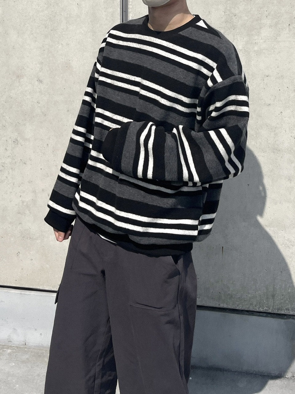 受注制【youll】border sweat shirt (2color)