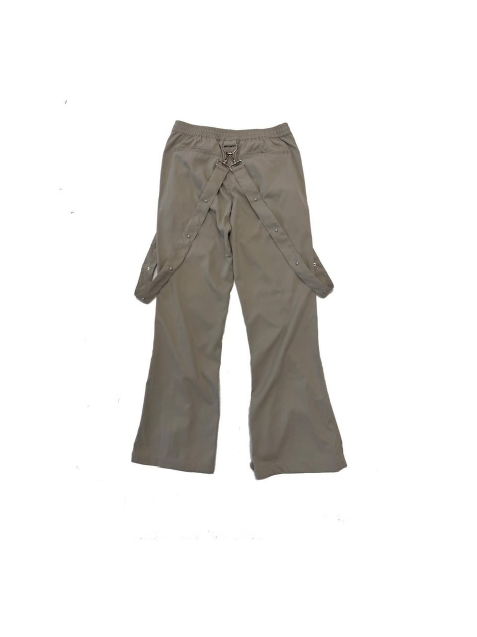 【Bizarre Maiden】strap zipper flared pants (2color)