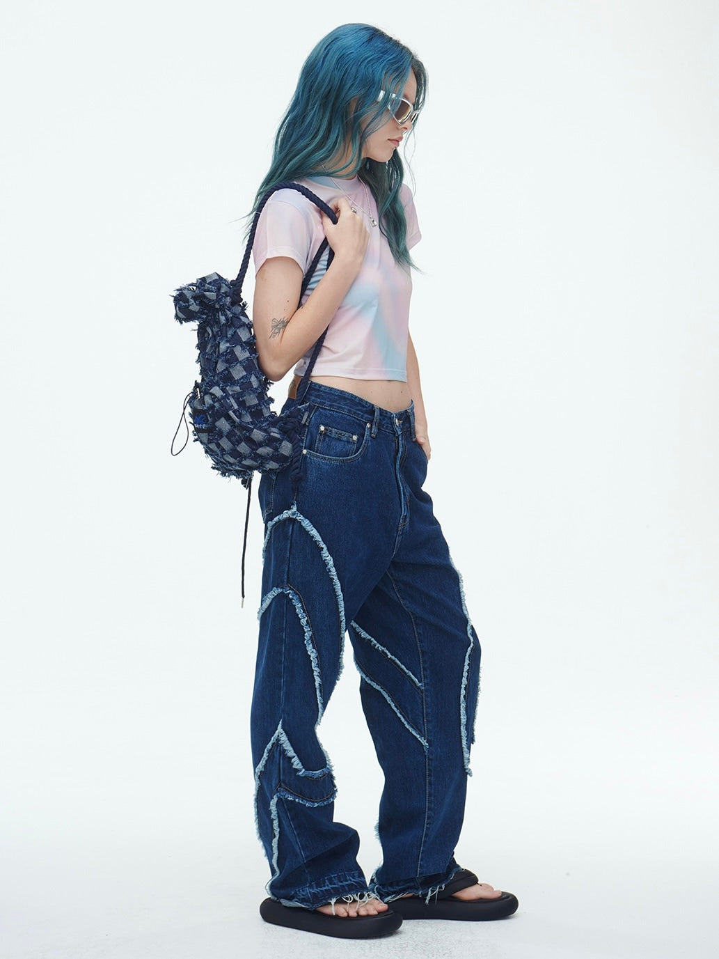 【SSERPE】CHECKERBOARD VAGABOND BAG