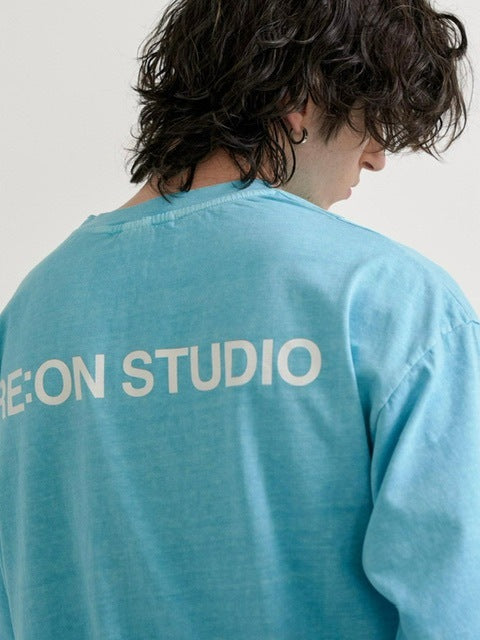 【RE:ON STUDIO】REON BACK LOGO PIGMENT T-SHIRT