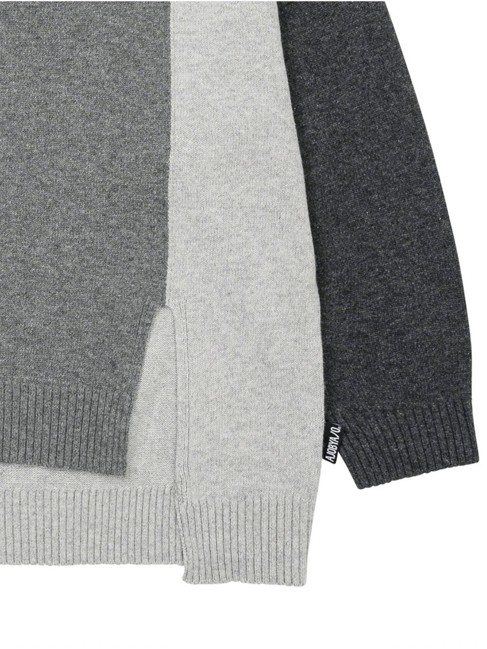【AJOBYAJO】Tri Color Mixed Sweater