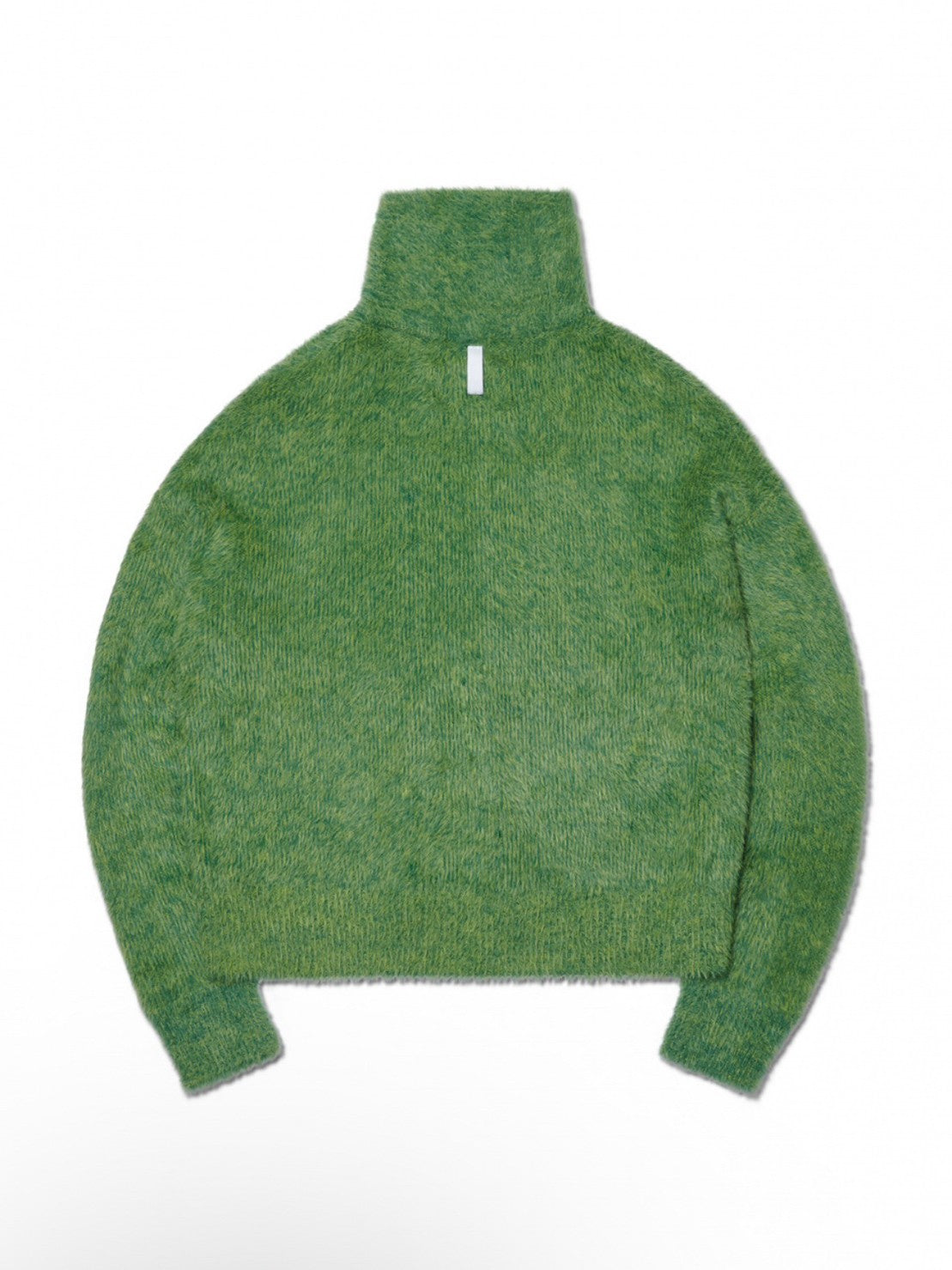 【NOMANUAL】HIGH NECK HAIRY KNIT ZIP-UP