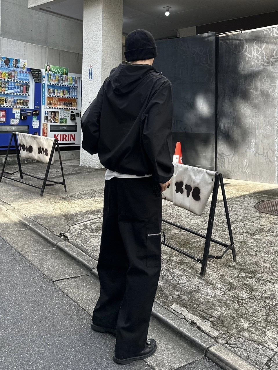 受注制【Chikashitsu +】unisex cropped hooded blouson (3color) / 【チカシツプラス】ユニセックスクロップドフード長袖ブルゾン