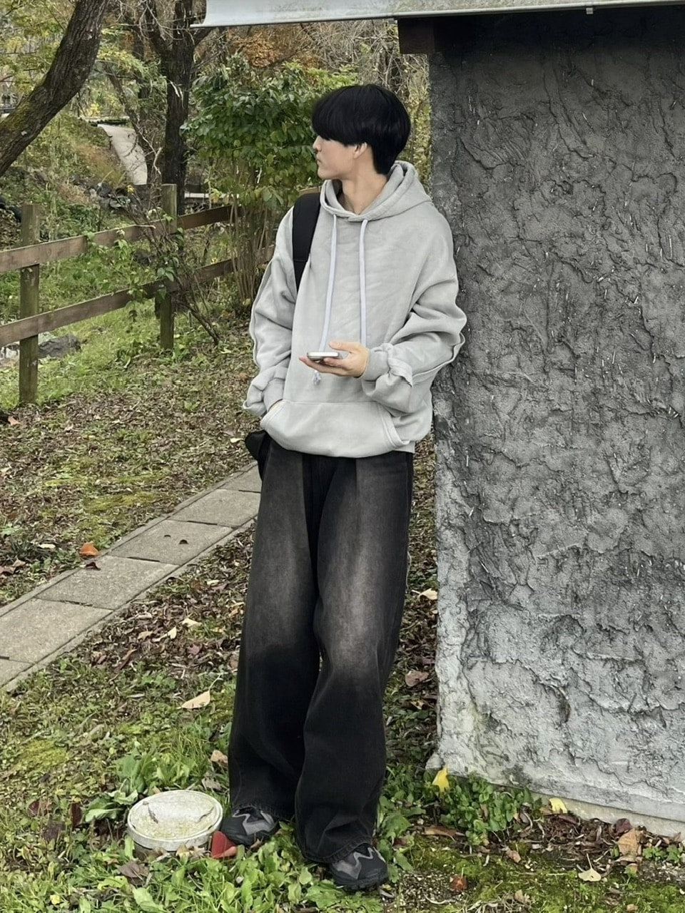 【youll】set up pigment sweat hoodie (2color)