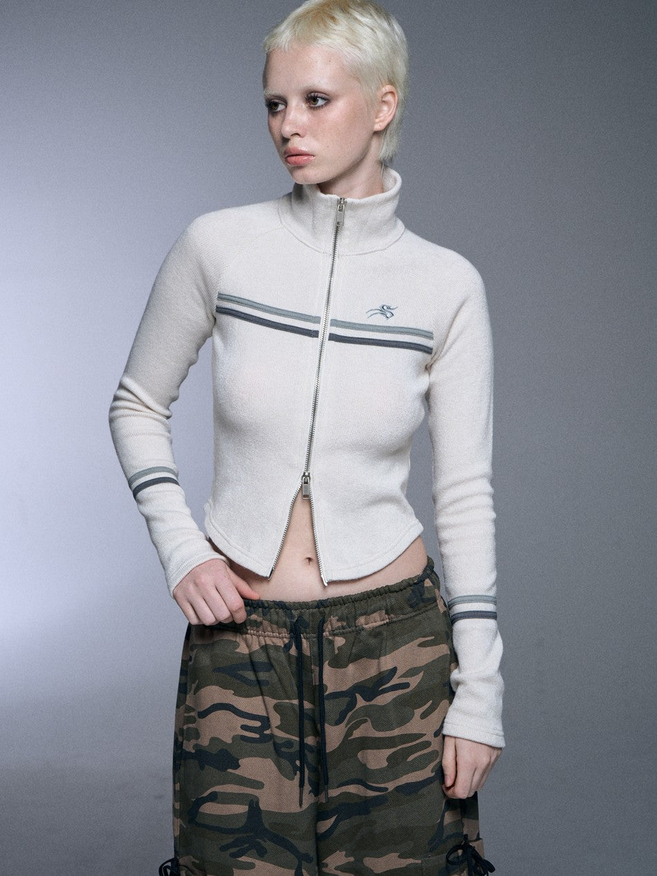 【SETUP‐EXE】RAGLAN HIGH NECK TWO-WAY ZIPUP