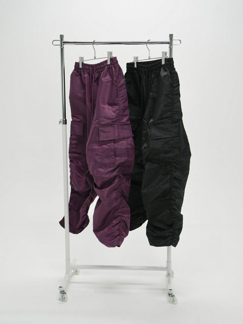 受注制【Never mind the XU】shirring jogger pants (2color)
