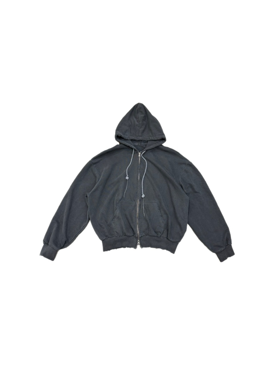 大阪店WEB限定受注制【Chikashitsu +】damage zip up hoodie (3color